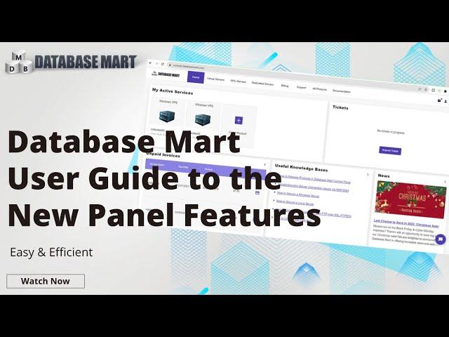 Easy & Efficient: Database Mart User Guide to the New Panel Features!