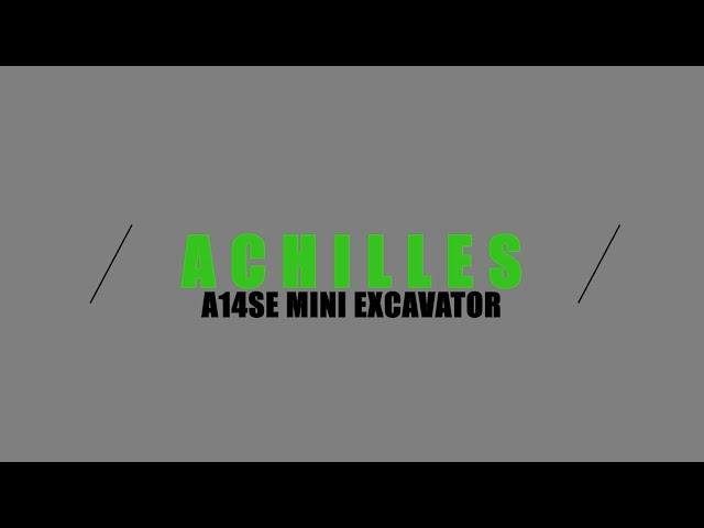 ACHILLES A14SE MINI EXCAVATOR OPERATION AND INTRODUCTION