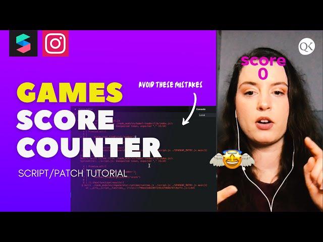 How to Create a Game-Score by Collisions [Spark AR Beginner Script/Patch Tutorial]