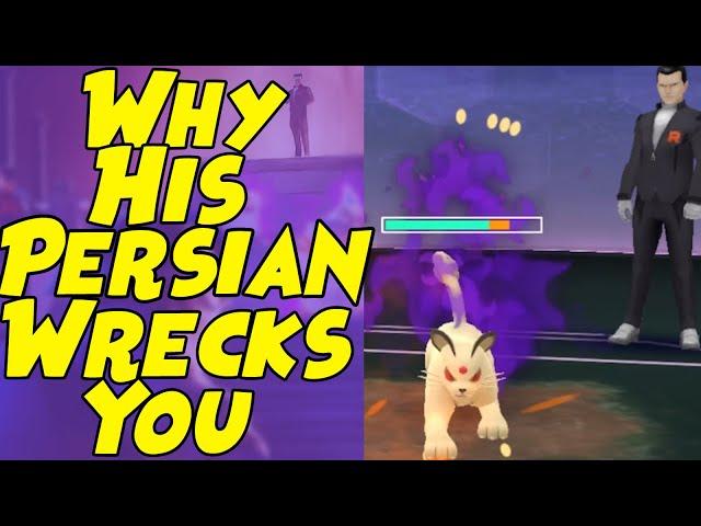 Why Is Giovanni's PERSIAN Beating Your Pokemon Before Even 1 Charge Attack? (POKEMON GO)