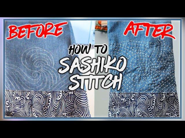 How to SASHIKO STITCH for DIY Projects | JULIUS