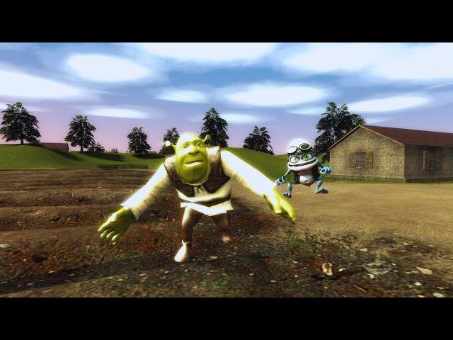 Nextbot Chase: Shrek & Crazy Frog Go Head-to-Head