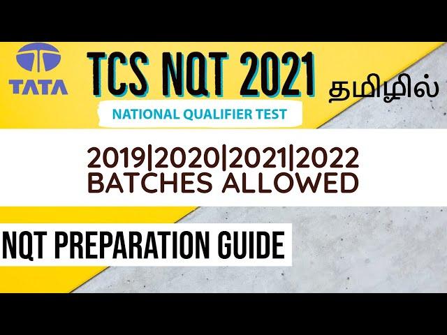 TCS NQT Preparation Guide 2021 | NQT 2021 Guide | Tamil | Tech Tamizhan.