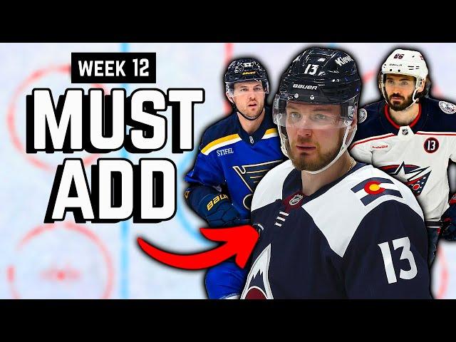 Week 12 Fantasy Hockey Waiver Wire Guide!