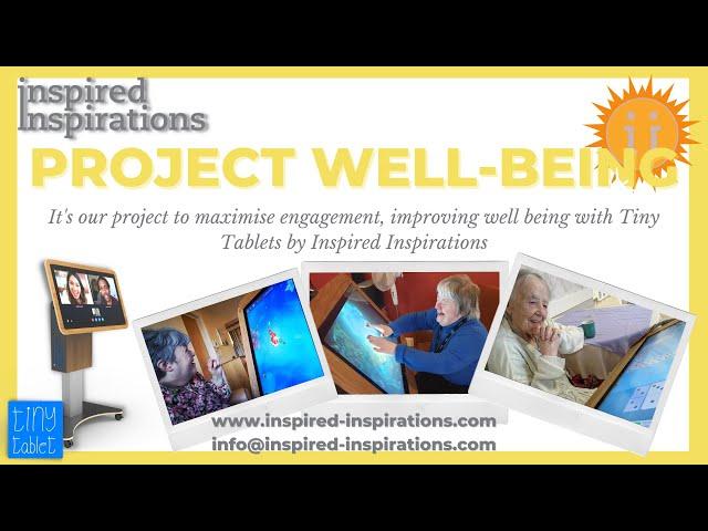 Project Well-Being Touch Screen Activity Table Training by Inspired Inspirations