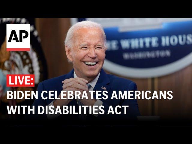 LIVE: Biden delivers remarks to celebrate the Americans with Disabilities Act