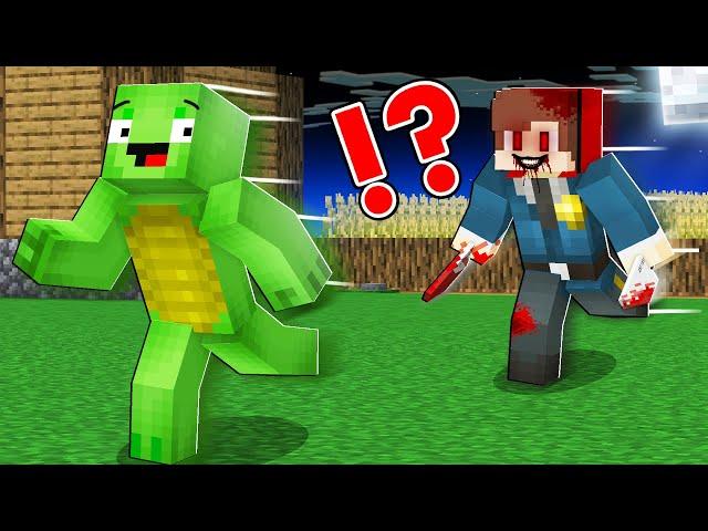 JJ Became Scary POLICEMAN and STALKING Mikey! - Minecraft (Maizen)