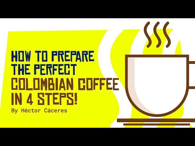 Preview! The finest way of preparing a Colombian Coffee in 4 easy steps!