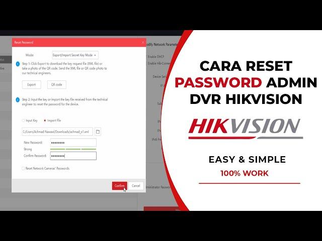 How to RESET Hikvision DVR Passwords | FORGOT Hikvision CCTV DVR Password