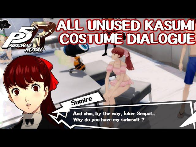 All unused Kasumi costume conversations - Persona 5 Royal