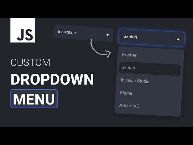 How To Make A Dropdown Menu From Scratch | HTML, CSS, Javascript