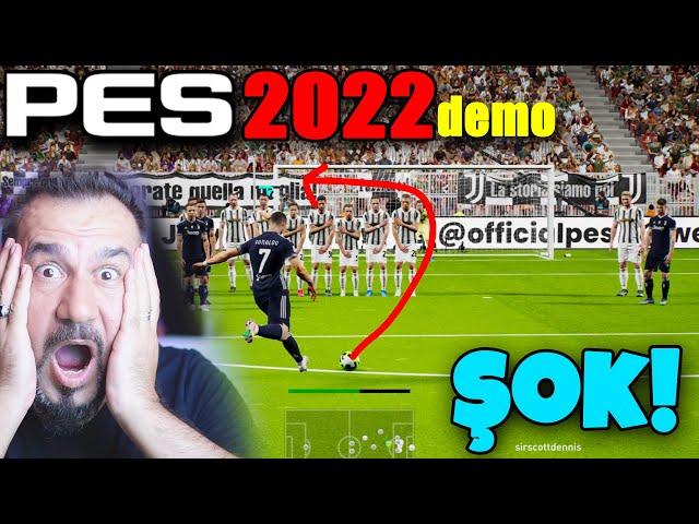 PS5 PES 2022 DEMO OYNADIM ŞOK OLDUM! FIFA MI? PES 6 MI? RONALDO FRİKİK GOLÜ ATTI!