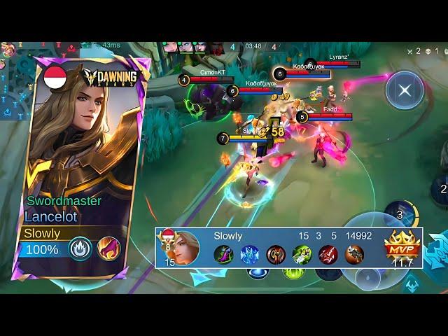 BUILD RAHASIA LANCELOT YANG DIPAKAI PRO PLAYER! AUTO WIN! Mobile Legends