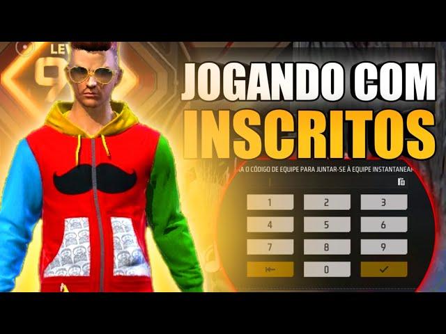  FREEFIRE  AO VIVO  JOGANDO COM INSCRITOS  INAFFAS