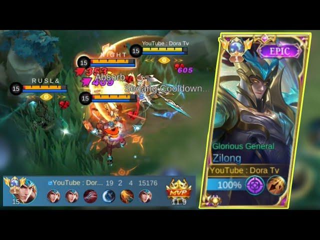 19 KILL , ZILONG BUFF DAMAGENYA MAKIN GAK NGOTAK | BUILD ZILONG PALING SAKIT 2023 ~ MOBILE LEGENDS