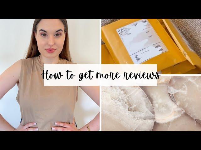 HOW TO GET FIVE STAR REVIEWS ON ETSY  TIPS AND TRICKS ON HOW TO GET MORE REVIEWS ON YOUR ETSY SHOP