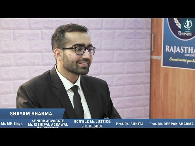 SHAYAM RJS 2022 #rajasthali #law #institute #best #jaipur #judiciaryexams #mockinterview #ias