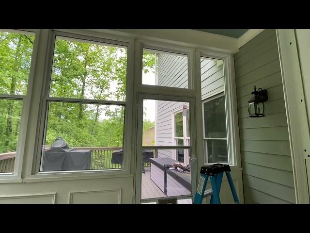 Converting our screen porch into a sunroom! ️️️