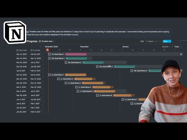 Notion Build With Me: My Timeline View Setup
