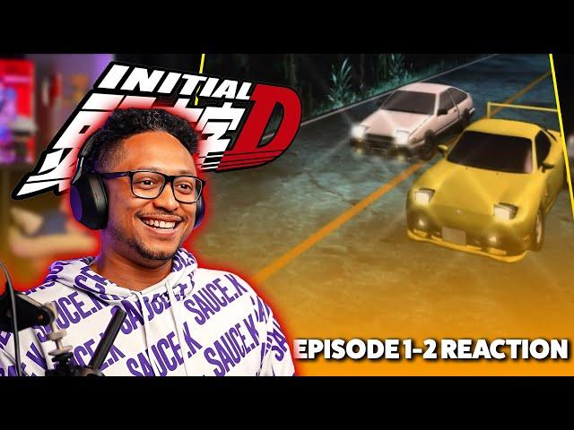 MASSIVE CAR FAN Reacts Initial D - Episode 1 and 2 REACTION