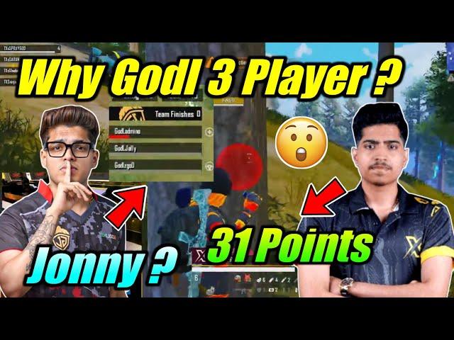  Why Jonathan not Playing ? Godl 3 Player  TX Domination  31 Points