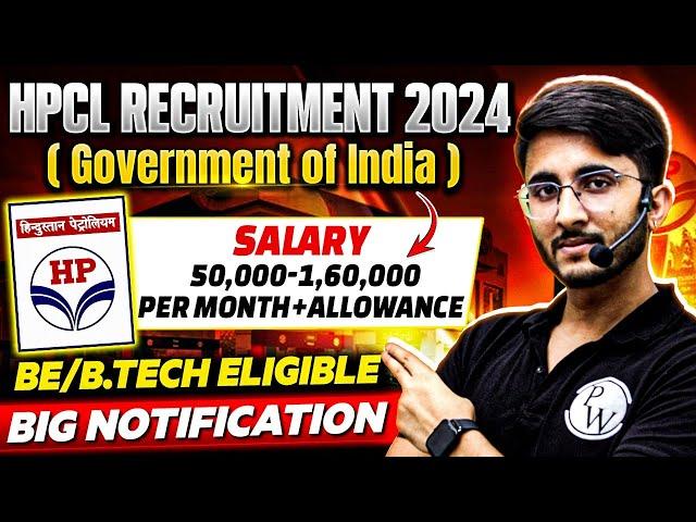 HPCL Recruitment 2024 | Without GATE | B.E l B.Tech Elegible | Detailed Notification Out