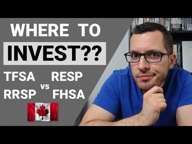 BEST Investing Account? TFSA vs RRSP vs RESP vs FHSA // TAX-FREE Investing Accounts in CANADA