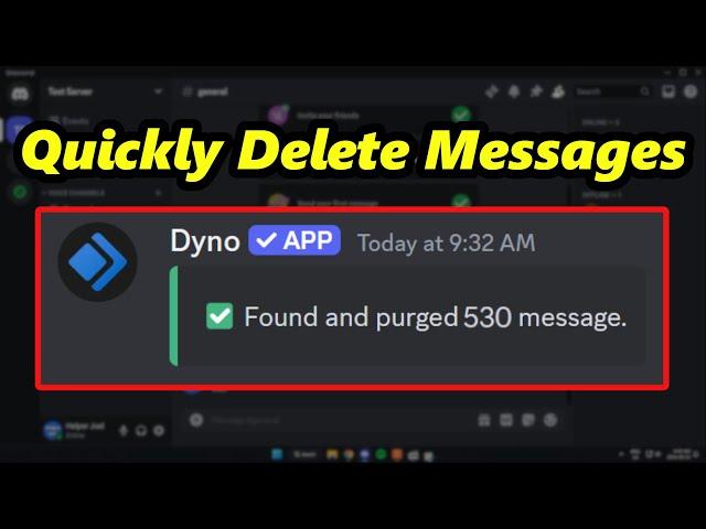 How To Clear Messages With Dyno Bot (QUICKLY)