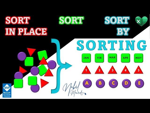 SORT IN PLACE -  SORT and SORTBY ... Excel Sorting Course