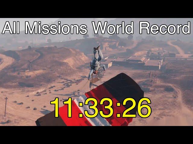 GTAV All Missions Speedrun in 11:33:26 (World Record)