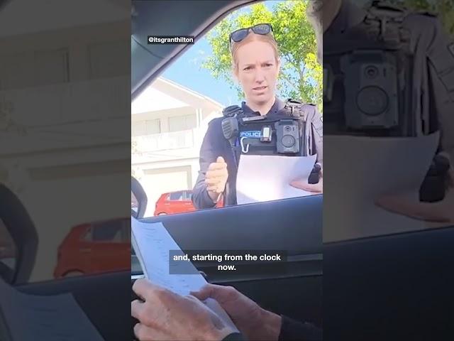 Sovereign Citizen confronts police over their 'car registration'