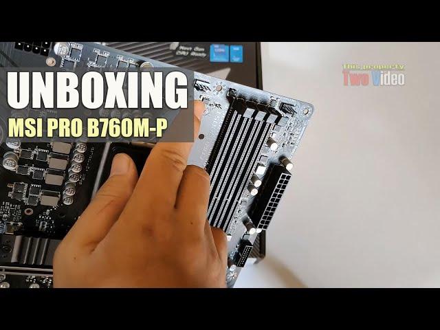 MSI PRO B760M-P DDR4 Unboxing | Budget gaming motherboard for Intel LGA 1700