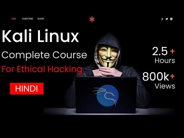 Kali Linux Full Course in Hindi | Kali Linux For Ethical Hacking || Linux Full Course For Beginners