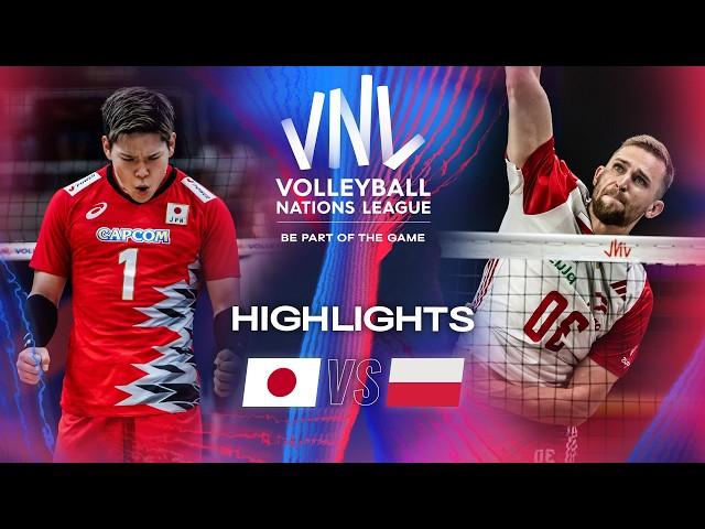  JPN vs.  POL - Highlights | Week 2 | Men's VNL 2024