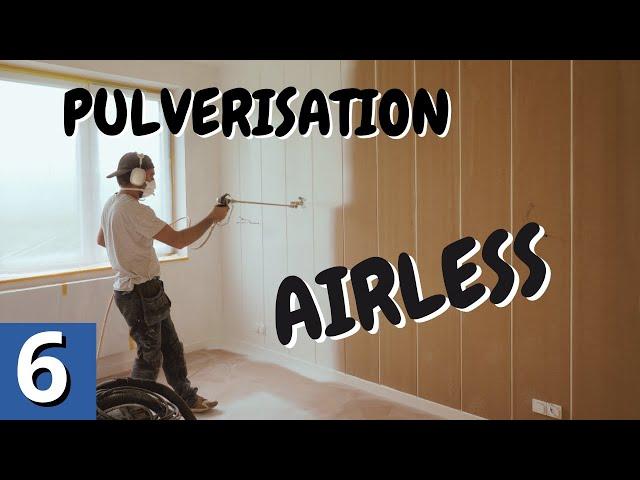 TIMELAPSE : Pulvérisation de peinture a l'AIRLESS + Bonus XVLP