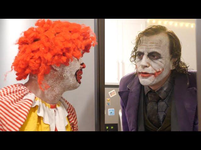 Ronald McDonald meets Joker