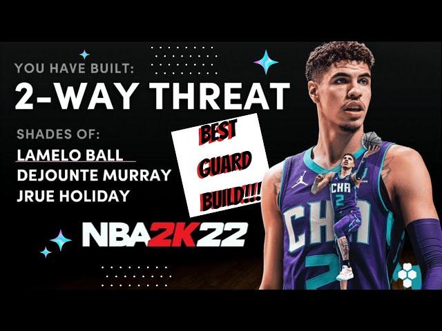 NBA 2K22 NEW UNSTOPPABLE BEST GUARD PS5 BUILD!! LAMELO BALL 2-WAY THREAT