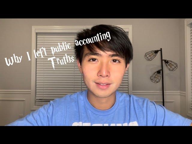 Why I left public accounting
