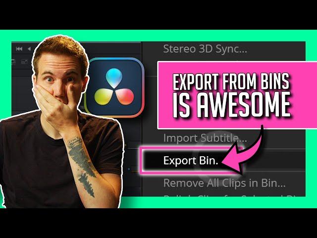 Exporting BINS in DaVinci Resolve is OVERPOWERED - Make Project Templates To Reuse in Resolve