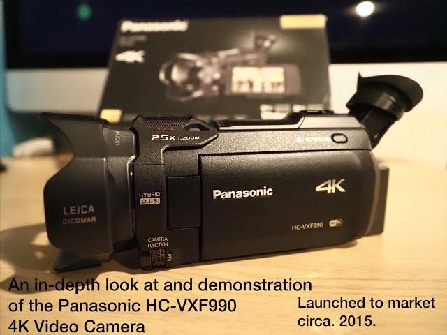 Panasonic HC-VXF990.  4K Ultra HD Video camera