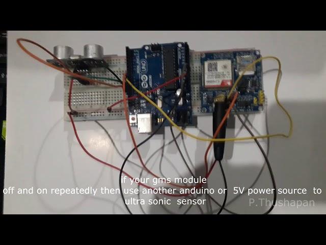 Security System Using Arduino, Ultrasonic Sensor and Gsm Module