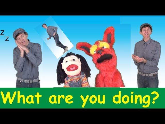 What Are You Doing? Song 1 | Action Verbs Set 1 | Learn English Kids