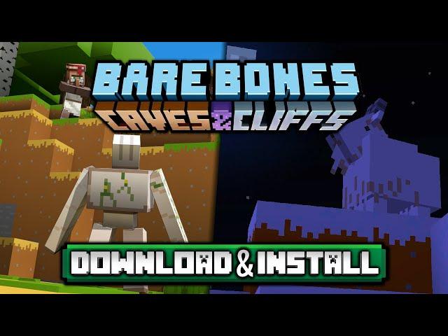 Bare Bones Texture Pack 1.17 / 1.17.1 Download & Install Tutorial