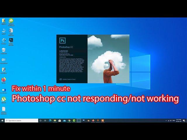 Fix adobe photoshop not responding windows 10