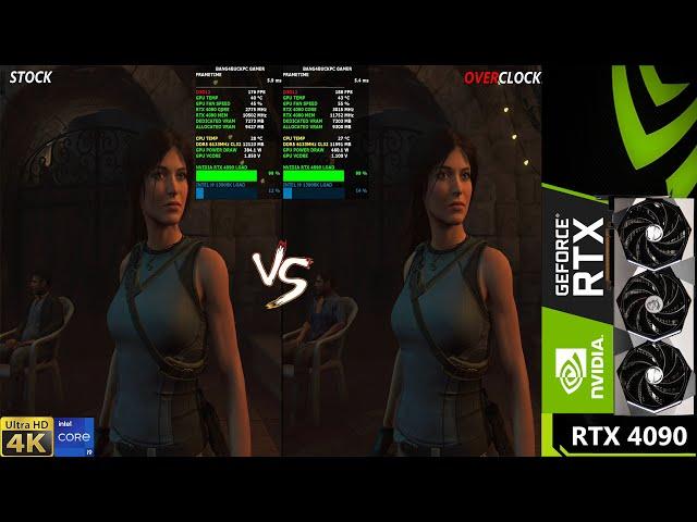 RTX 4090 Stock VS Overclock | i9 13900K 6GHz