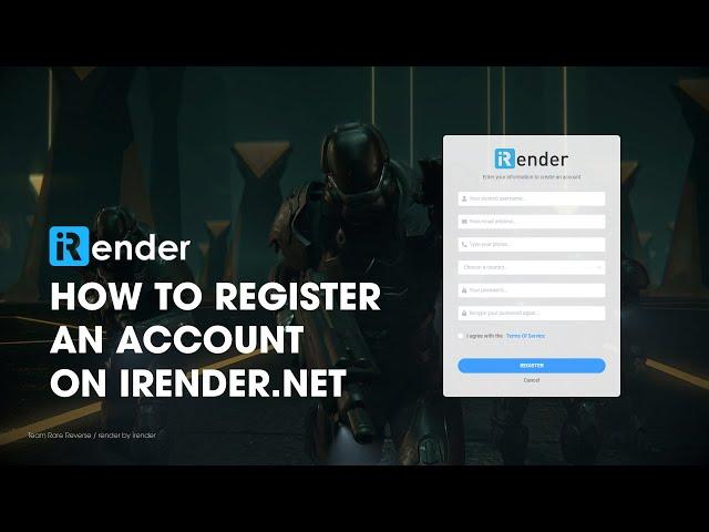 How to register an irender account | iRender Cloud Rendering