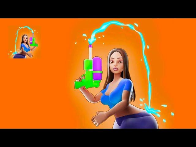 Squirt gun girl : Garden runner(Gamejam) - Gameplay Part 1 all Levels 1-10 (Android)