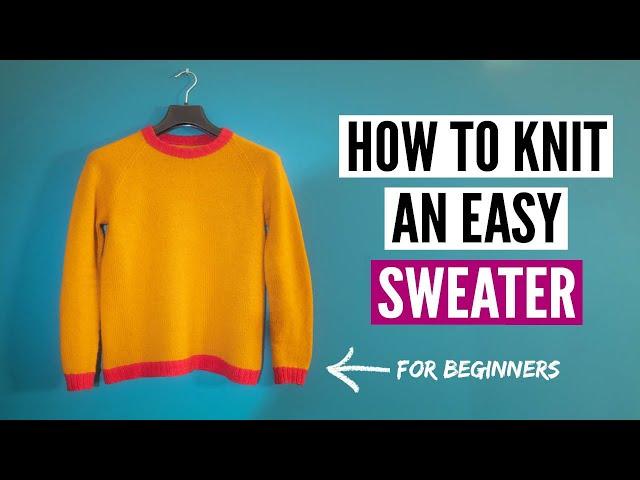 How to knit a sweater for beginners