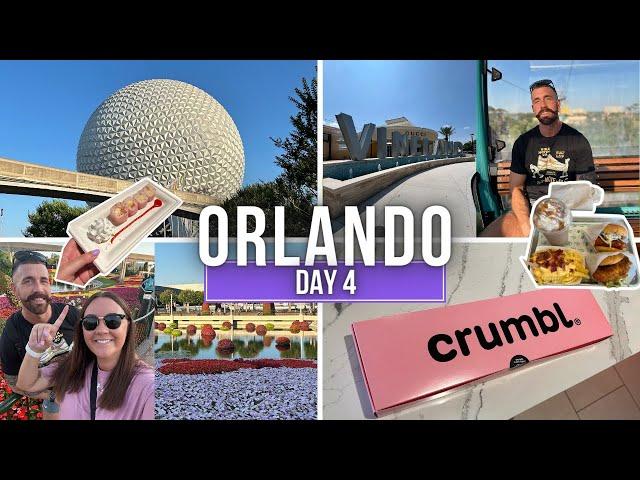 Walt Disney World Day 4 | Epcot, Vineland Premium Outlets & CRUMBL Cookies!