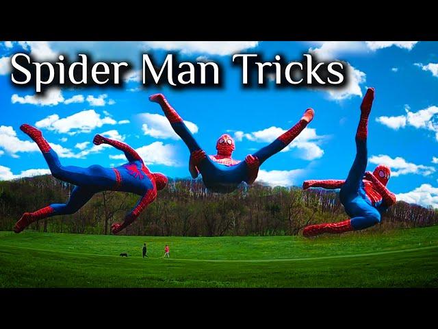 25 Spider Man Kicks Flips & Twists